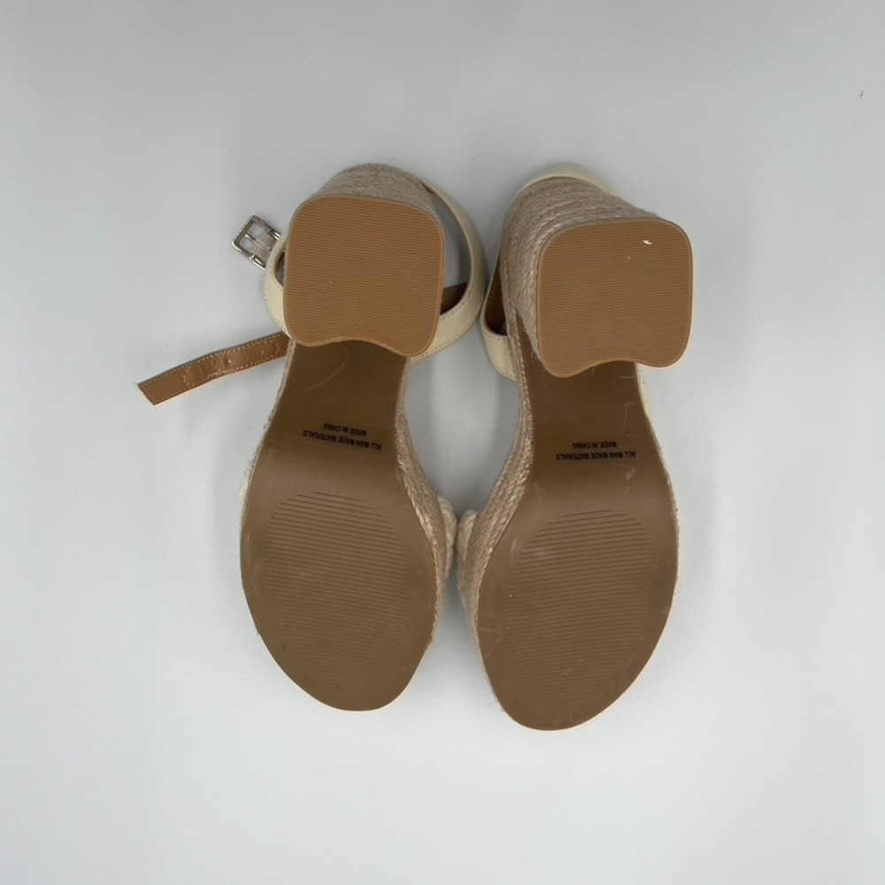 Dolce Vita Women's Walley Sandal Sz 7.5 Off‎ White Espadrille Block Heel - Picture 7 of 8